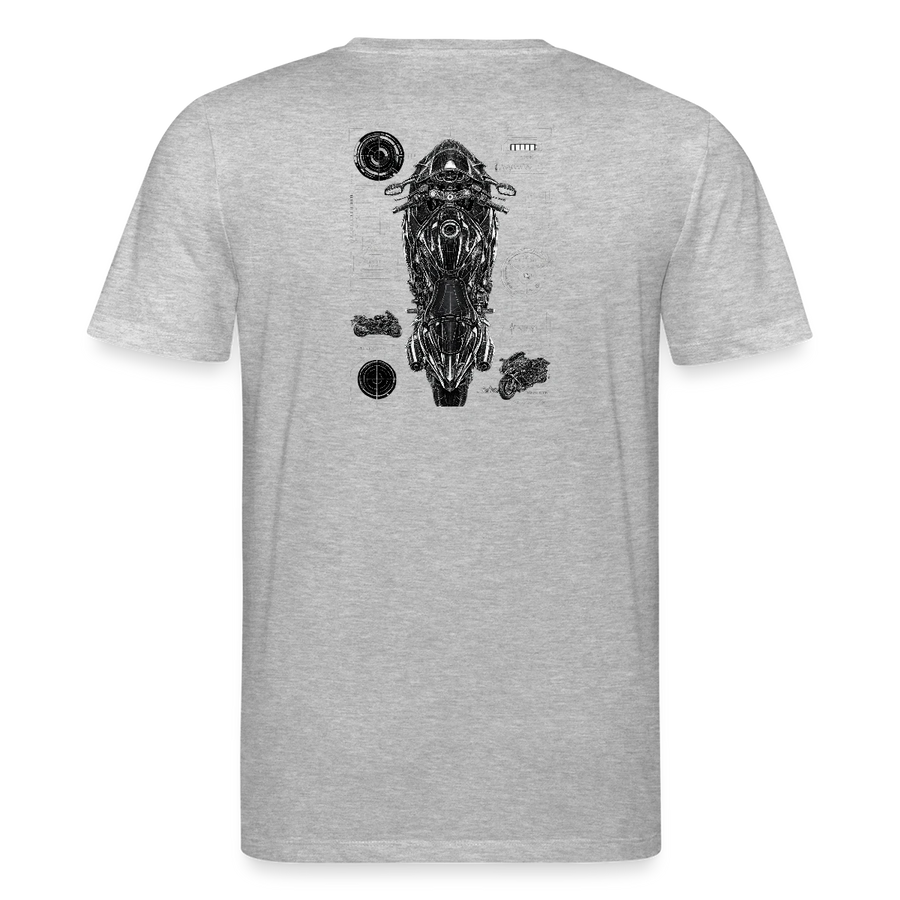 Suzuki hayabusa gsx1300r [T-shirt] - Tecnologia top-down - Stampa sul retro