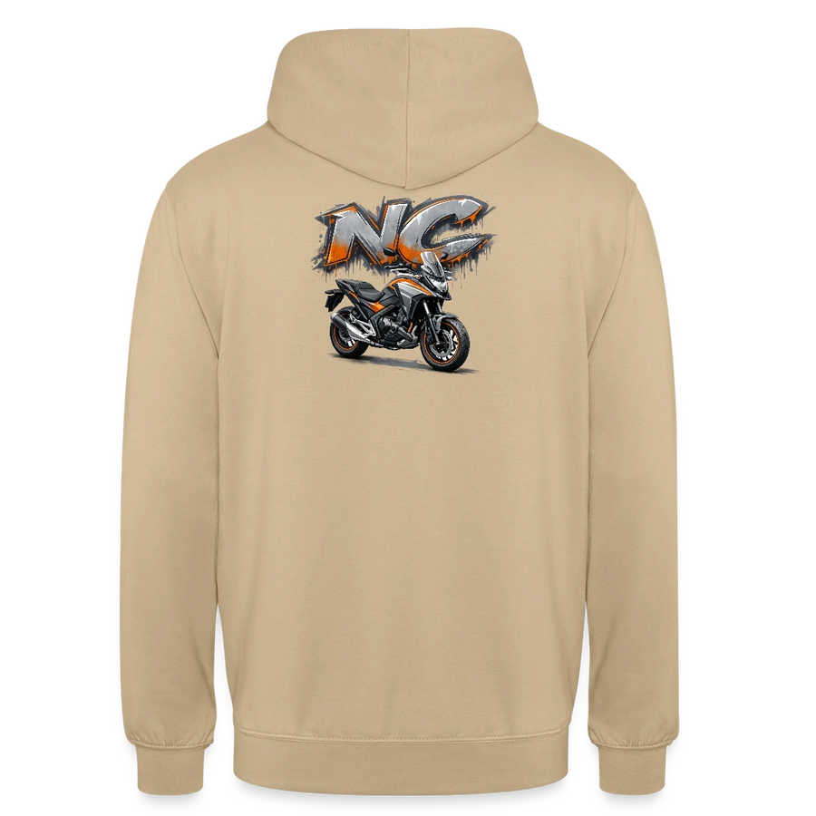 Honda nc 700 [Bluza z kapturem] – Graffiti Float – Nadruk z tyłu