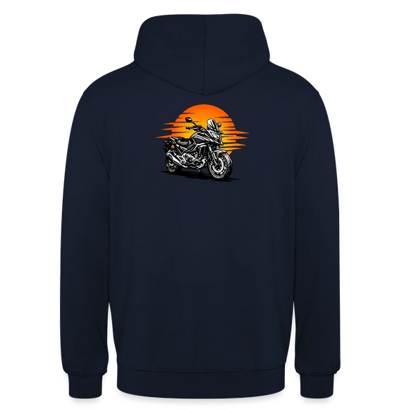 Honda NC 700 [Hoodie] - Sunset Split - Print op de achterkant