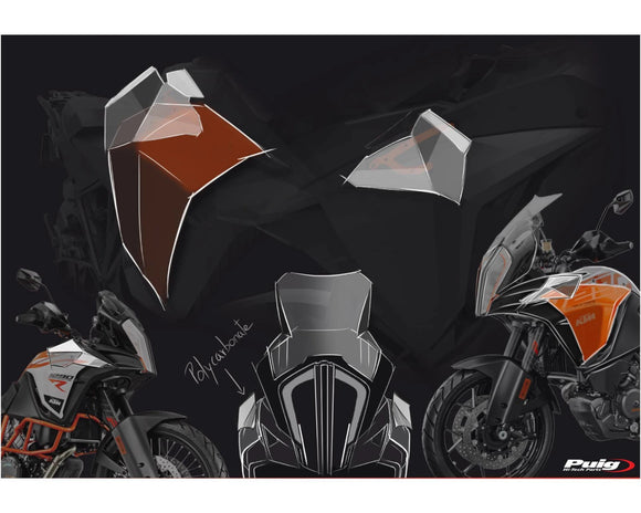 KTM 1290 SUPER ADVENTURE T [2023] – Øvre deflektor – Gjennomsiktig