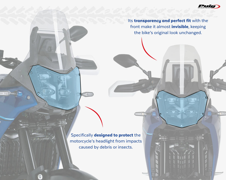 YAMAHA TENERE 700 EXPLORE EDITION [2025] – Forlygtebeskytter – Gennemsigtig