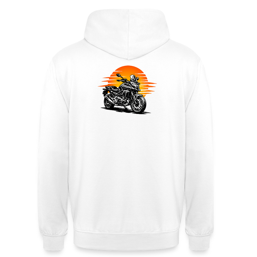 Honda nc 700 [Felpa con cappuccio] - Sunset Split - Stampa sul retro