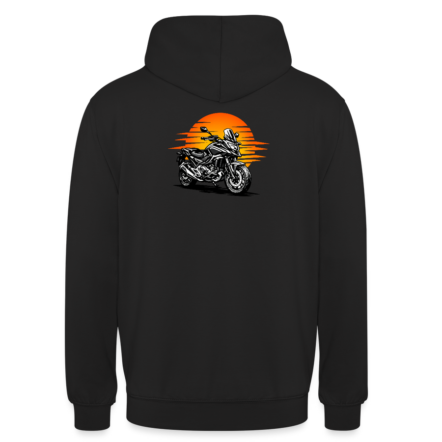 Honda nc 700 [Felpa con cappuccio] - Sunset Split - Stampa sul retro
