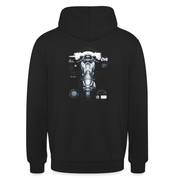 Honda nc 700 [Hoodie] - Top-Down Tech - Rücken Print