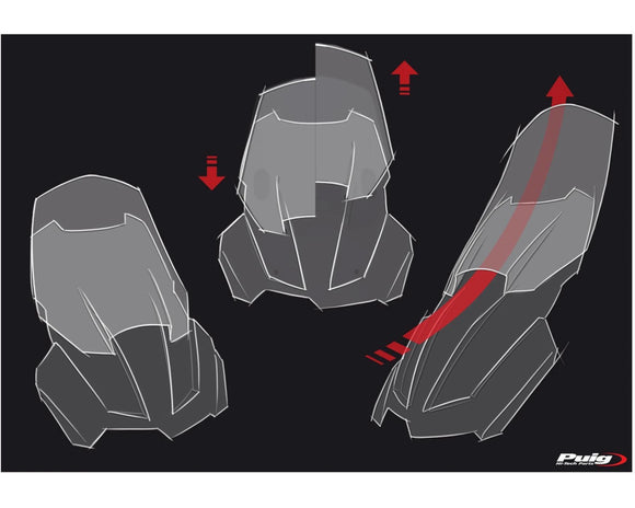 BMW F 800 GS [2025] — Регулируемое лобовое стекло — сильная тонировка