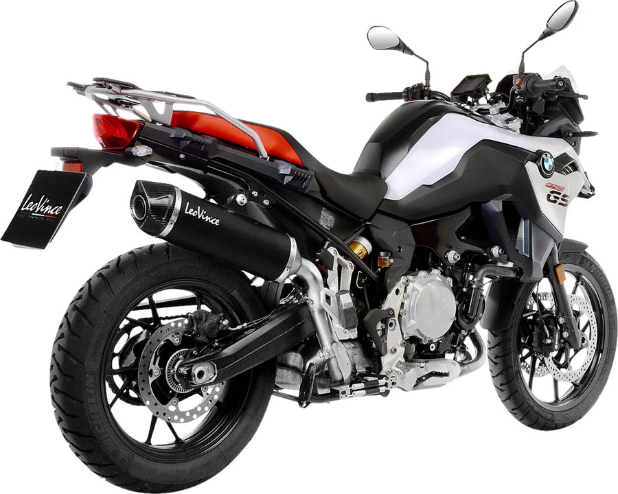 bmw f 750 gs [LEOVINCE] – Nero bakre ljuddämpare – rostfritt stål