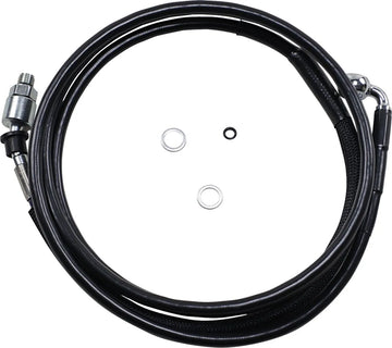 harley davidson fltr [DRAG SPECIALTIES] - Linia sprzęgła hydraulicznego ze stali nierdzewnej