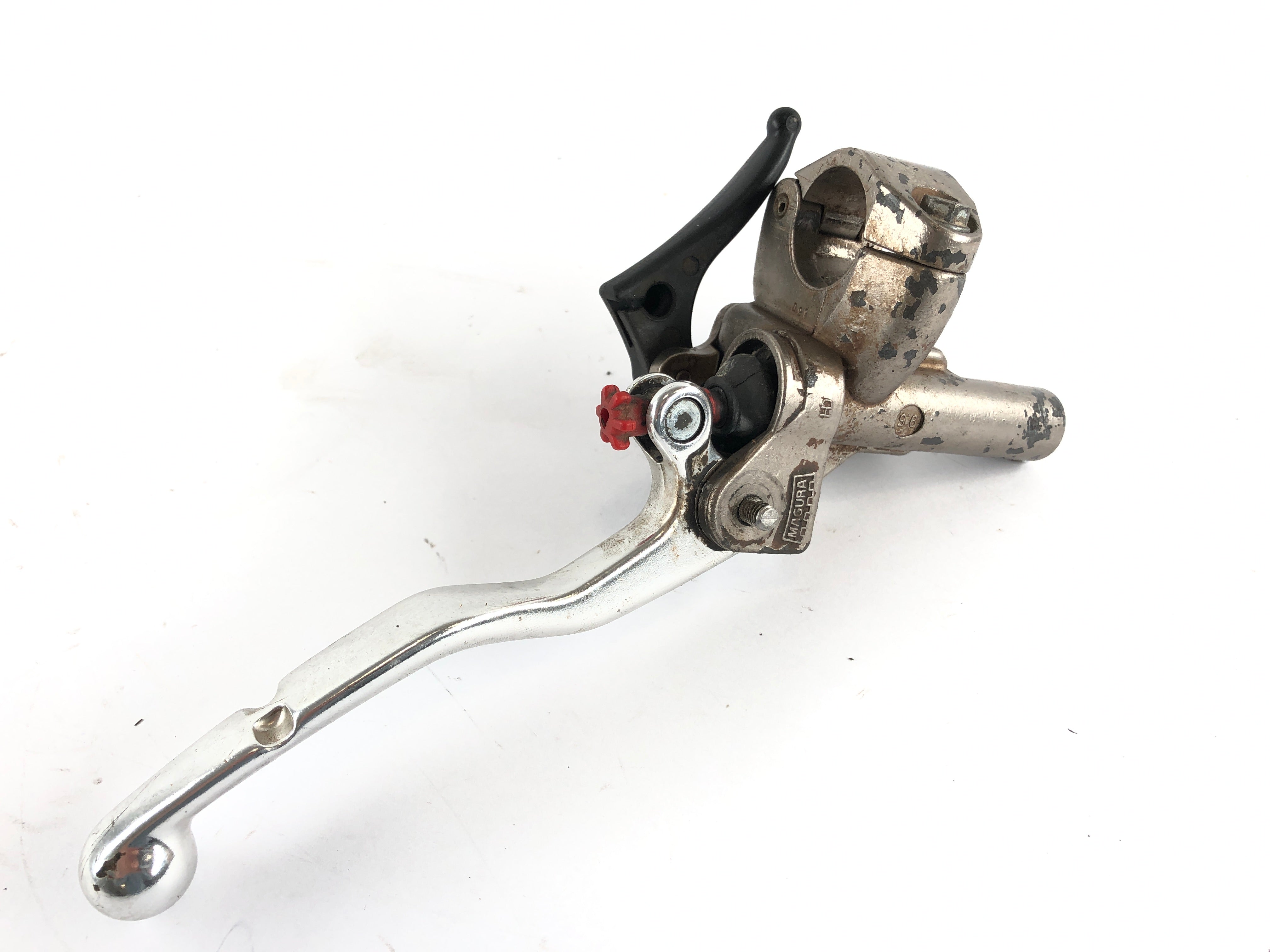 Husaberg FE 501 [2002] - Handlebar fitting left clutch pump with brake lever and decompression lever