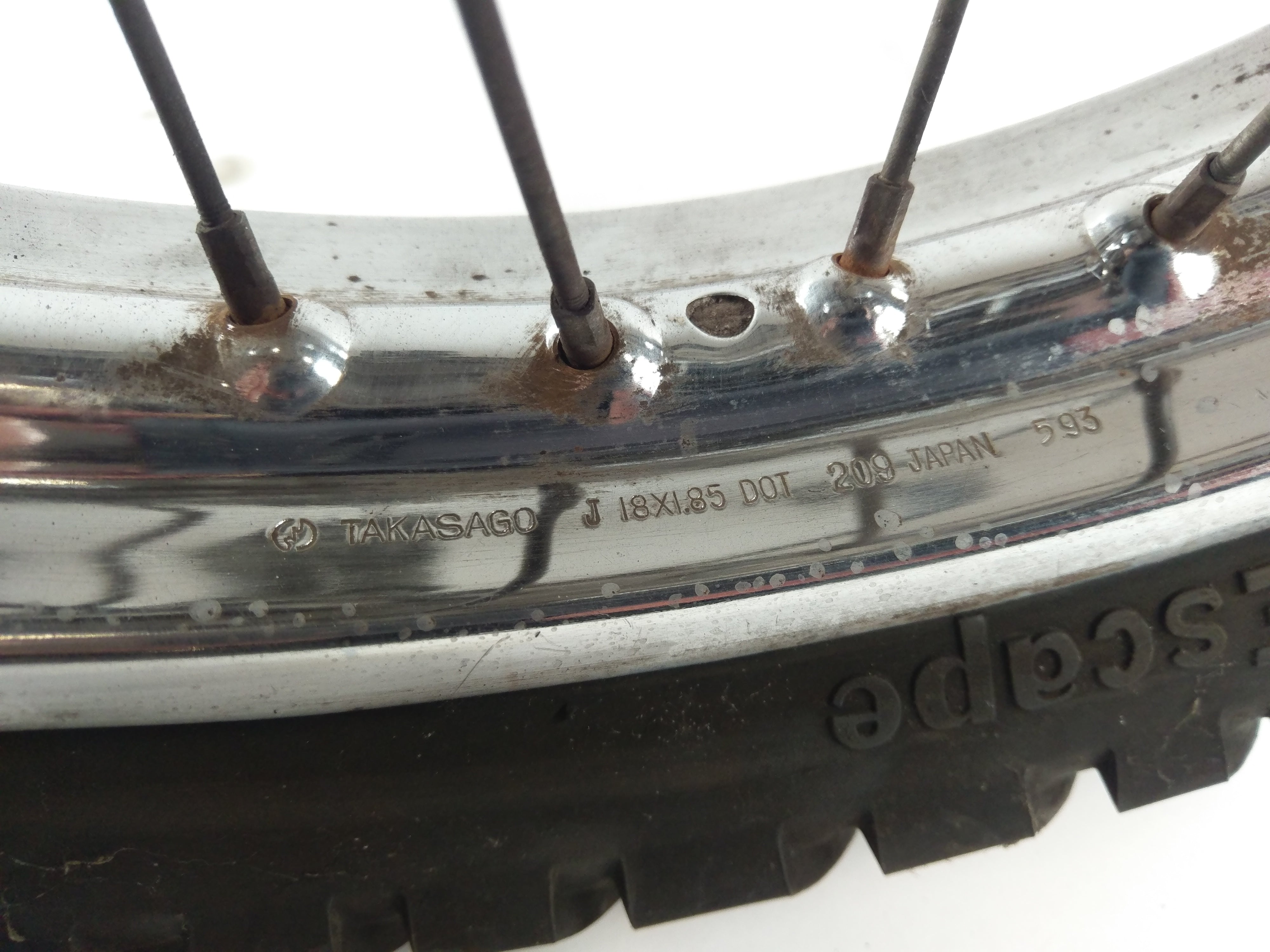 Yamaha DT 125 LC 10V [1982] - Rear wheel rim