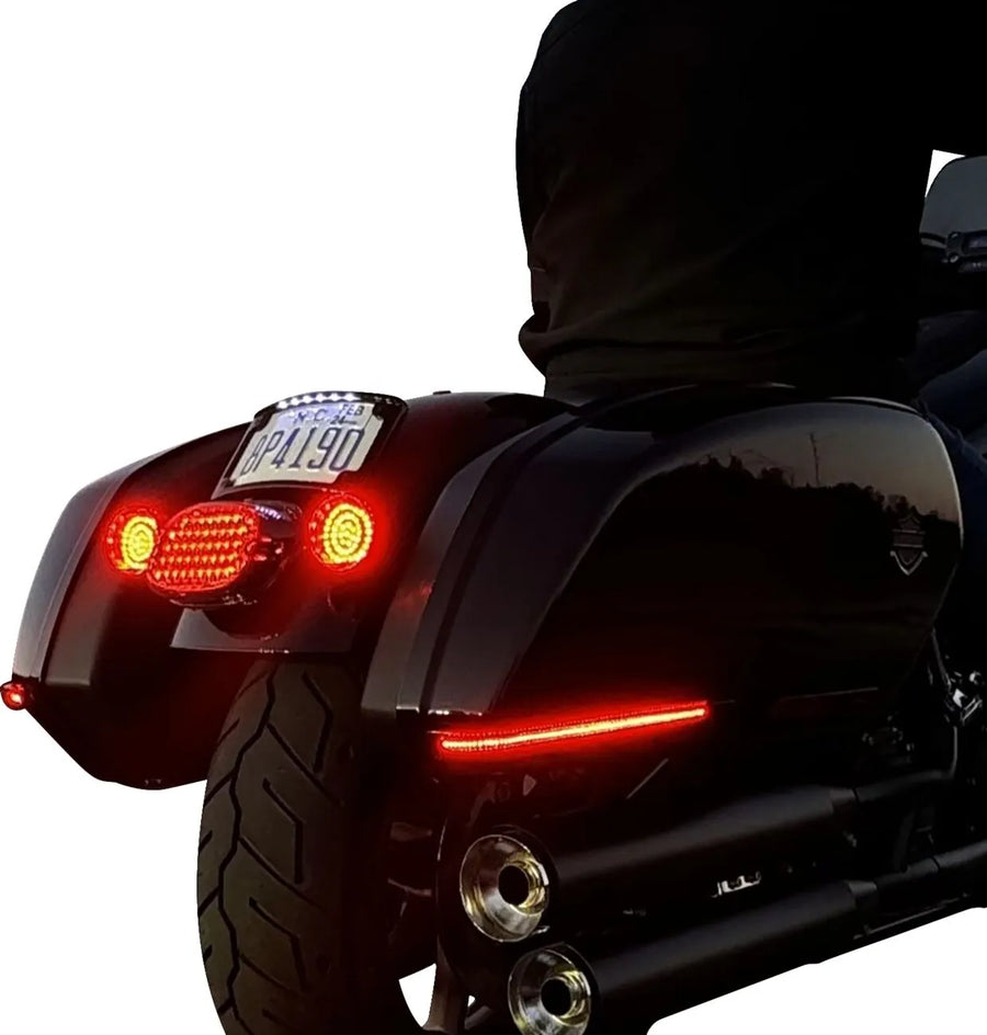 harley davidson fxlrst [CUSTOM DYNAMICS] – LED sadeltaskelys
