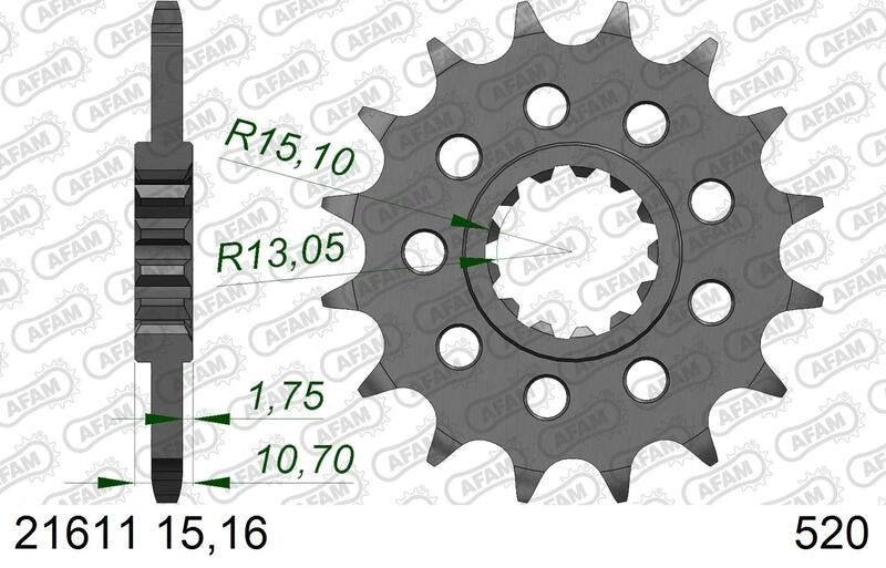 Yamaha Ténéré 700 [2025-2026] — Ķēdes komplekts 520 XHR4 — 15/46-122 — Standarta ķēdes rata tērauds