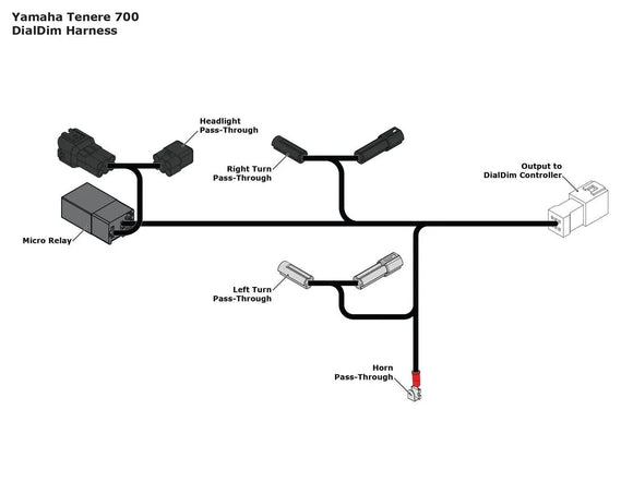 Yamaha Tenere 700 [Denali] -p & p Daldim Kabel Adapter