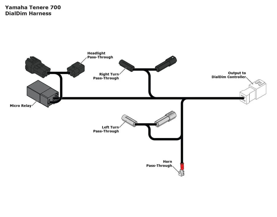 Yamaha Tenere 700 [Denali] -P & P Daldim Kabel Adapter