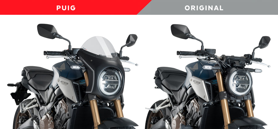 HONDA CB 650 R NEO SPORTS CAFE [2023] – Retro Fairing Screen – Svart