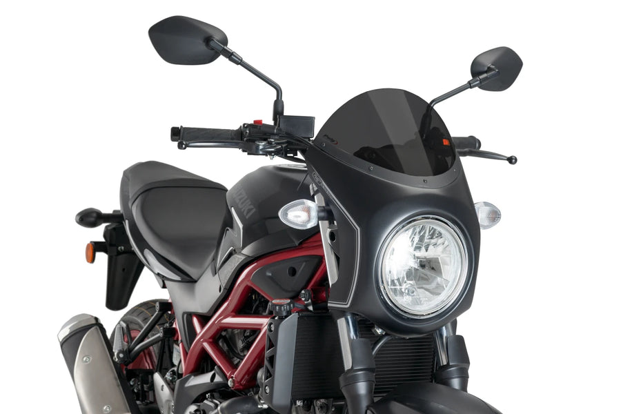 SUZUKI SV 650 [2025] – Retro-Verkleidungscheibe – Schwarz