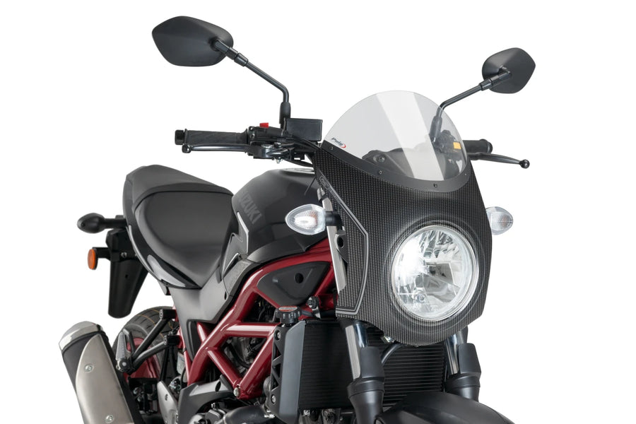 SUZUKI SV 650 [2025] – Retro fairing screen – Transparent
