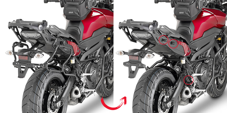 YAMAHA MT 09 TRACER [2015-2017] - Schnellverschluss-Seitenkofferhalter