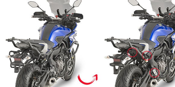 YAMAHA MT 07 [2016-2020] - Uchwyt kufra bocznego