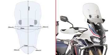 HONDA CRF 1000 L AFRICA TW [2016-2017] - Spezifisches Schiebewindschild