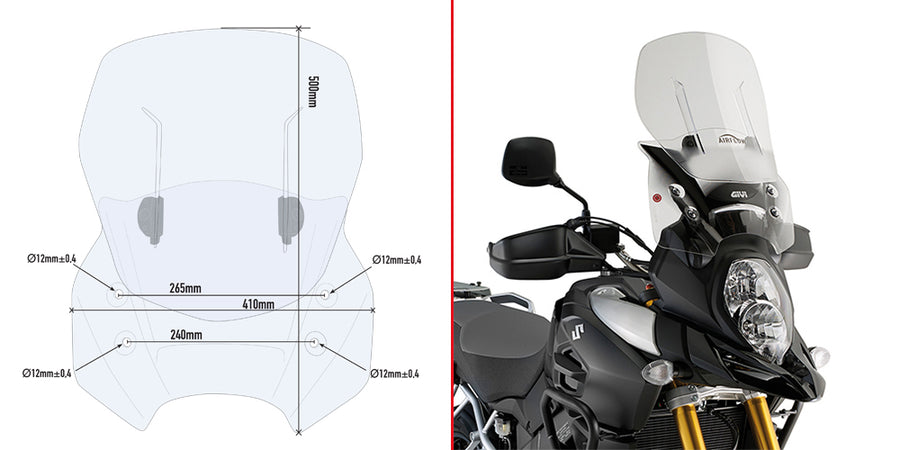 SUZUKI DL 1000 V STROM [2014-2016] - Spezifisches Schiebewindschild