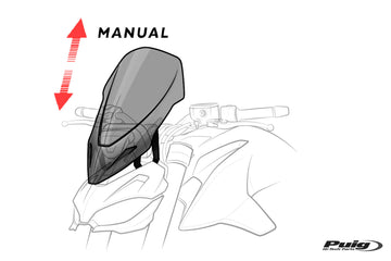 DUCATI 1260 DIAVEL [2019-2022] - Justerbar forrude