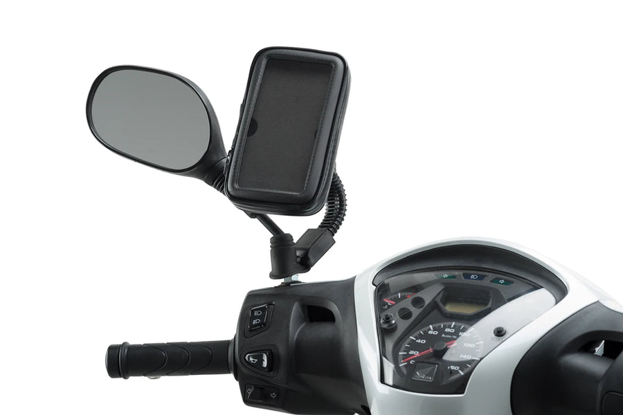 SYM SYMPHONY SR 50 [2025] – Soporte para teléfono móvil y funda protectora – Negro