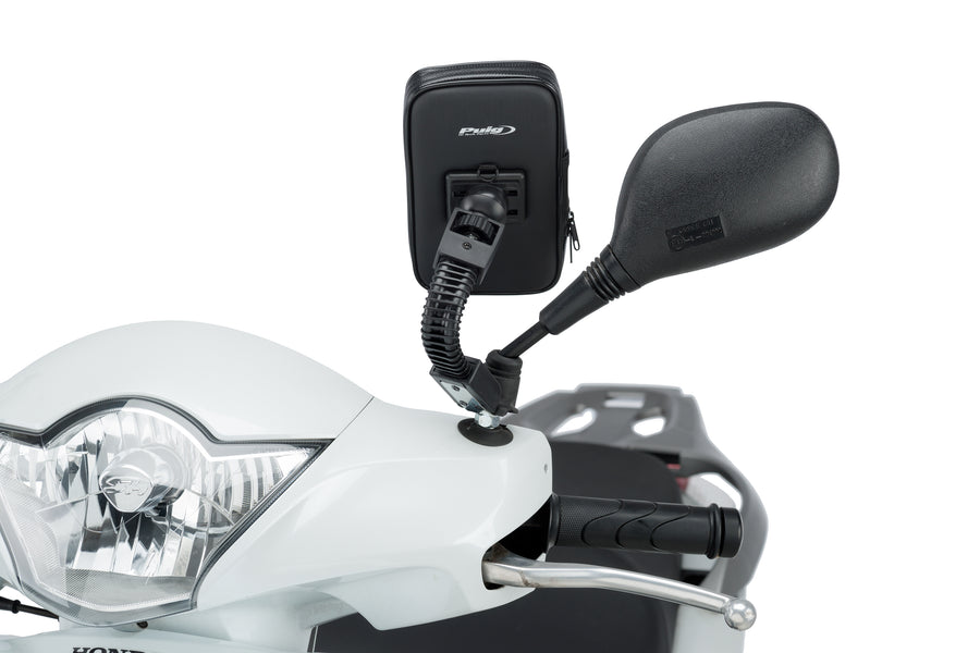 SYM SYMPHONY SR 50 [2025] – Soporte para teléfono móvil y funda protectora – Negro