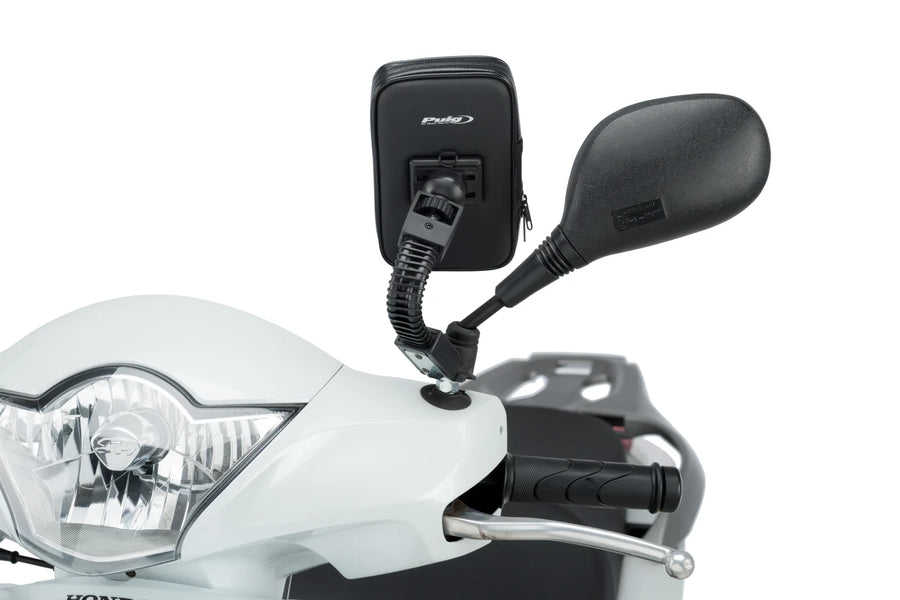 SYM SYMPHONY SR 50 [2025] – Soporte para teléfono móvil y funda protectora – Negro