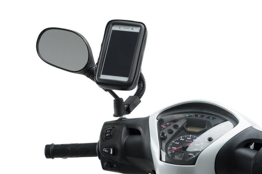 SYM SYMPHONY SR 50 [2025] – Soporte para teléfono móvil y funda protectora – Negro