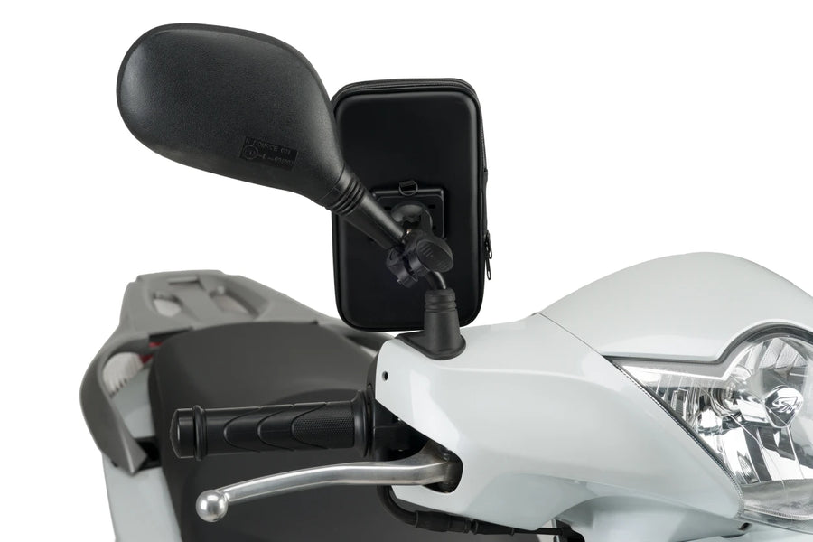 SYM SYMPHONY SR 50 [2025] – Soporte para teléfono móvil y funda protectora – Negro