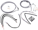 harley davidson fltruse [BURLY BRAND] – Komplettes Edelstahl-Lenkerzug/Bremsleitungs-Kit-1