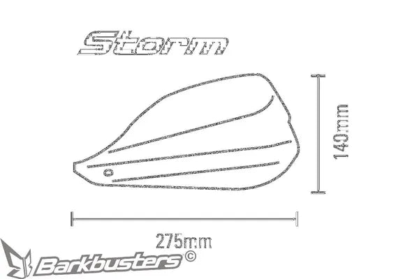 CF Moto 300 [BARKBUSTERS] – STORM Handprotektoren für 22 mm Lenker