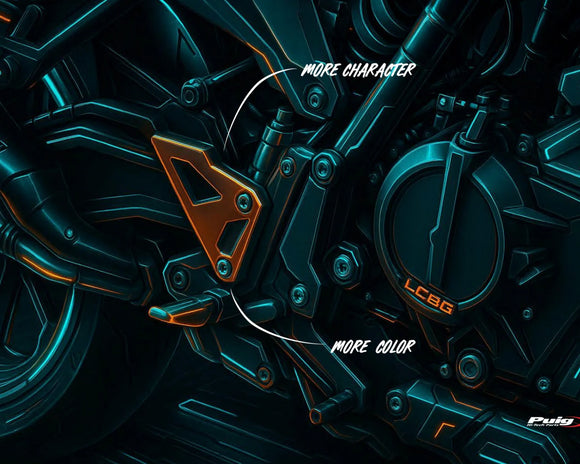 KAWASAKI ZX-6R NINJA [2025] – Placas de calcanhar – Preto