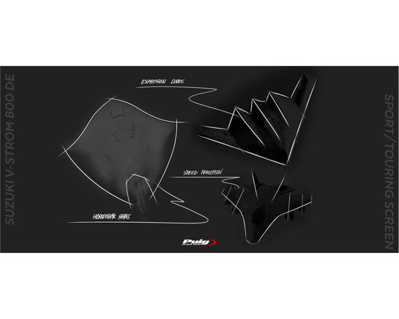 SUZUKI DL 800 V-STROM [2025] – Tourenscheibe – Transparent