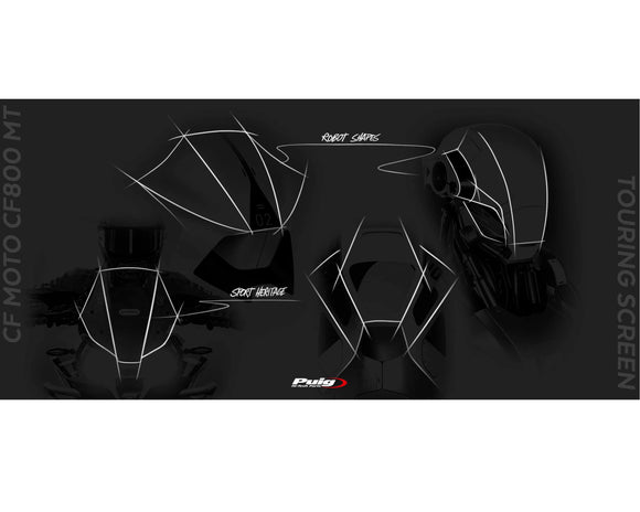 CFMOTO 800MT EXPLORE [2025] – Touring Screen – Transparent