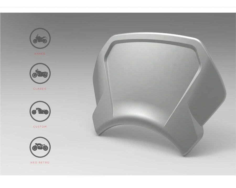 HONDA CMX 1100 REBEL DCT [2025] - Placa frontal de ALU - plateado