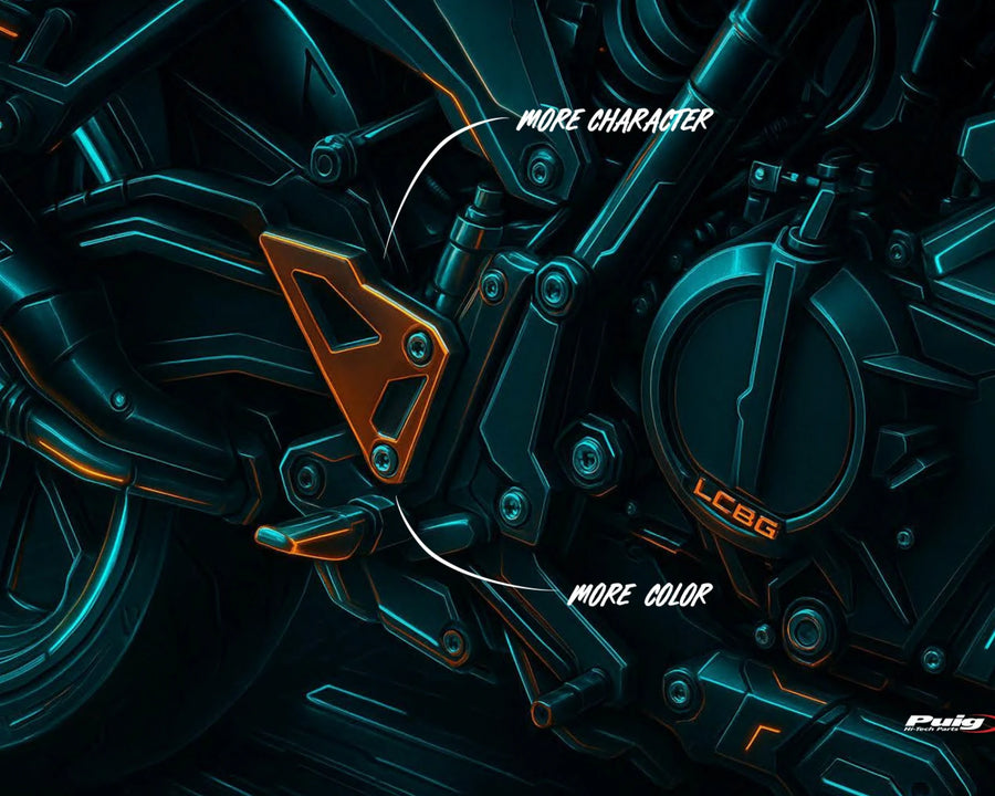 KTM 990 DUKE R [2025] – Hielplaten – Zwart