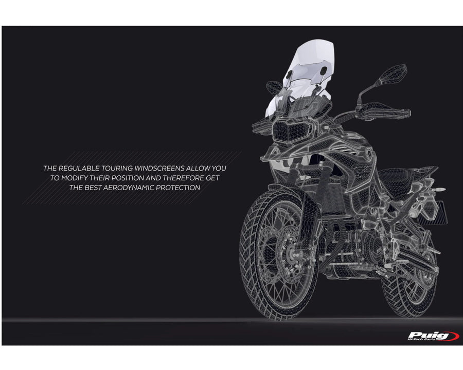 BMW F 750 GS [2024] – Justerbar skærm – Gennemsigtig