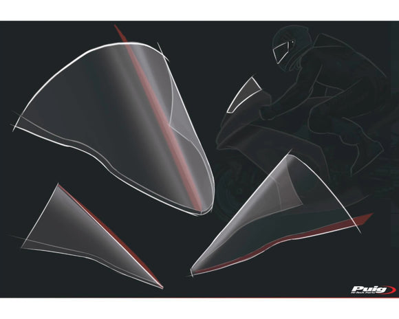 DUCATI PANIGALE V2 [2024] – R-Racer Scheibe – Transparent