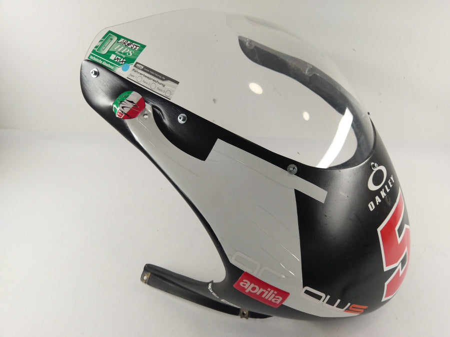 Aprilia Rs 250 [1998] - Massatuppi Hiilen etuosa verhous Mustantukukilpailuverhous