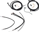 harley davidson flhrxs [BURLY BRAND] – Komplettes Schwarzes Vinyl-Lenkerzug-/Leitungskit für Ape Hanger-1