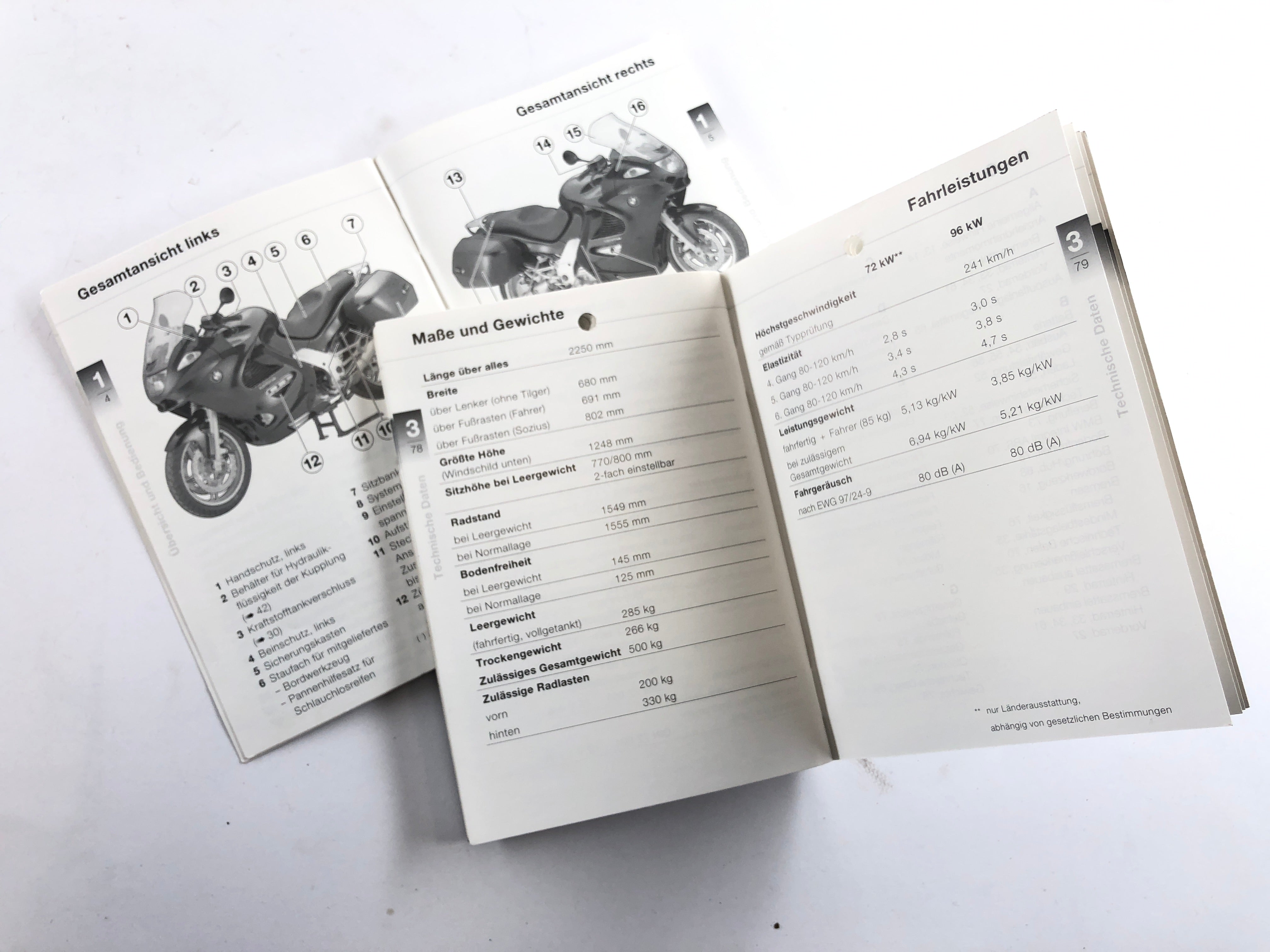 BMW K 1200 GT K12 [2004] - Driftsinstruktioner - 0