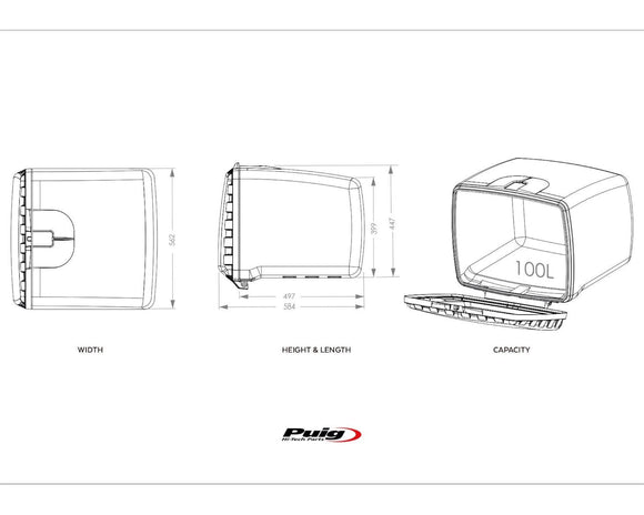 SYM SYMPHONY SR 50 [2025] – Megabox – Zwart