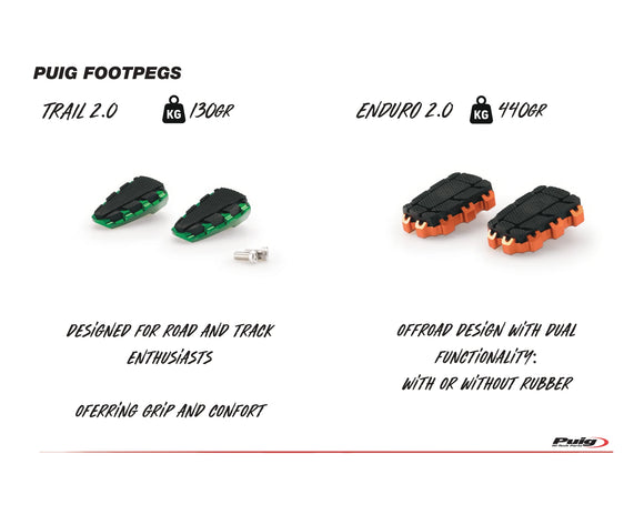 KTM RC 390 [2025] – Racing fodstøtter – titanium