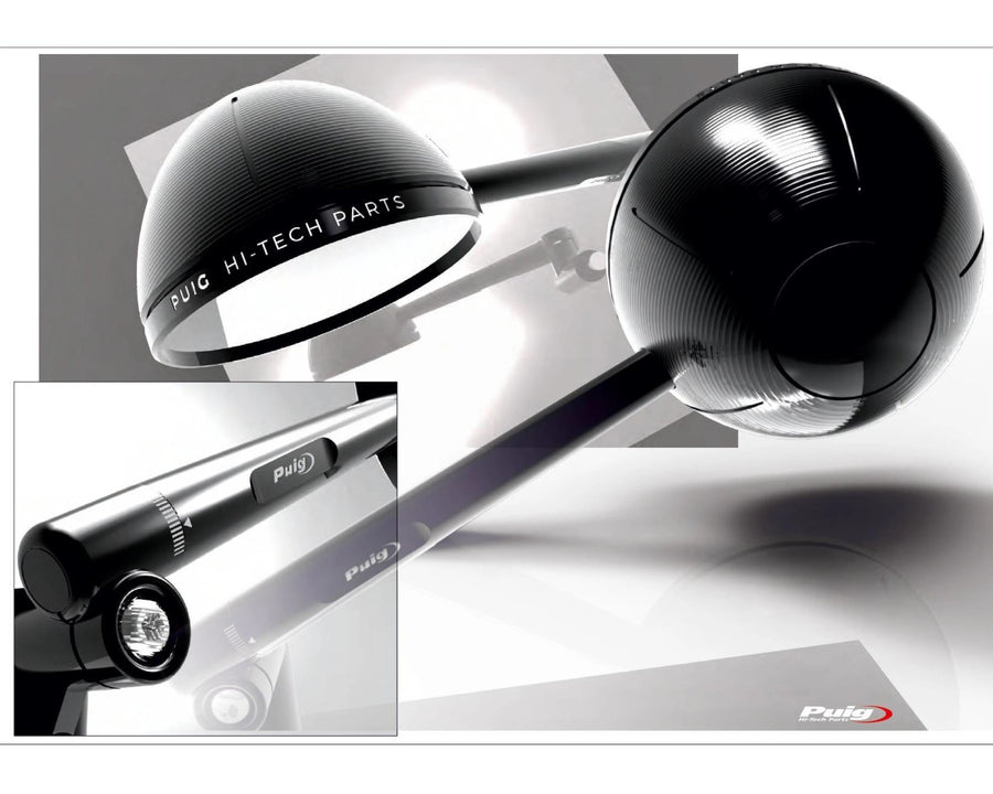 KTM 890 DUKE R [2025] – Specchietto retrovisore retrò – Alluminio anodizzato