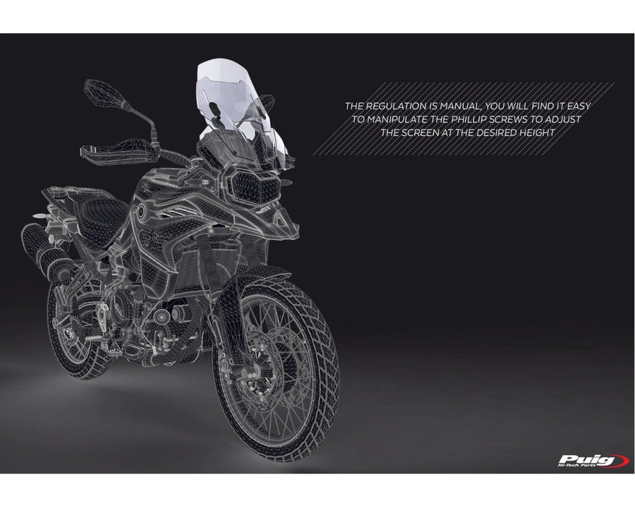 BMW F 800 GS [2025] – Säädettävä tuulilasi – voimakkaasti sävytetty