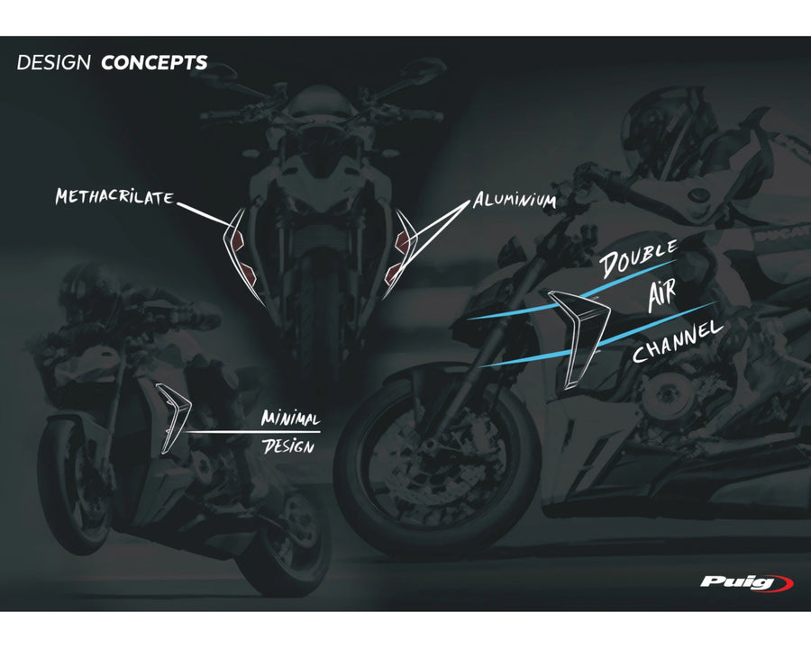 DUCATI STREETFIGHTER V2 [2024] — vējstikla sānu apšuvums