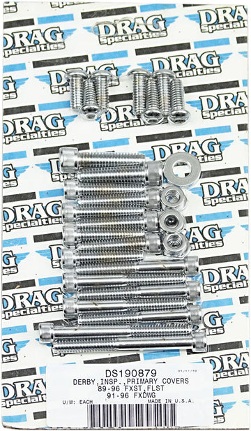 harley davidson flst [DRAG SPECIALTIES] – Schraubensatz für innere und äußere Primär-/Derby-/Inspektionsdeckel - 0