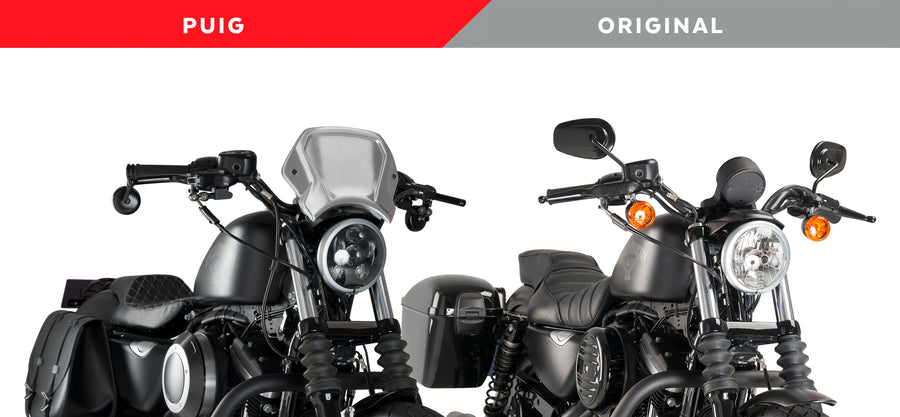 HARLEY DAVIDSON SPORTSTER 883 IRON XL 883 N [2012] – ALU FRONTPLADE – SVART