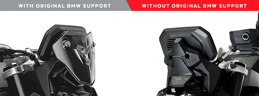 BMW F 900 R [2025] – support de plaque d'immatriculation – noir